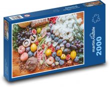 Ovocný stôl Puzzle 2000 dielikov - 90 x 60 cm