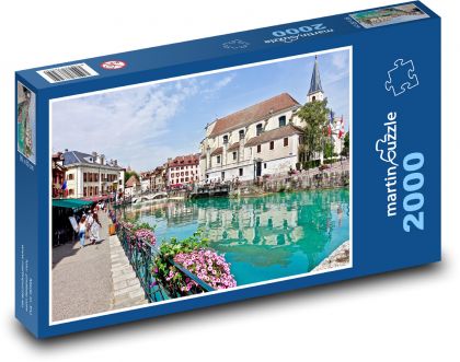 Francja - Annecy - Puzzle 2000 elementów, rozmiar 90x60 cm