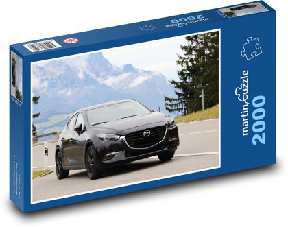 Samochód - hatchback - Puzzle 2000 elementów, rozmiar 90x60 cm