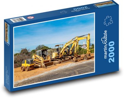 Pracovní stroje - puzzle 2000 dílků