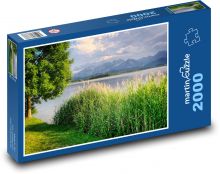 Bavorsko - jezero Puzzle 2000 dílků - 90 x 60 cm