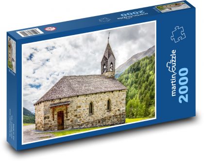Południowy Tyrol - kaplica - Puzzle 2000 elementów, rozmiar 90x60 cm
