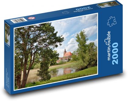 Park - Kirche - Puzzle - 2000 Teile