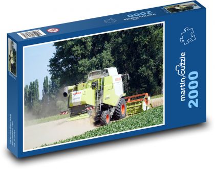 Zemědělství - kombajn - puzzle 2000 dílků