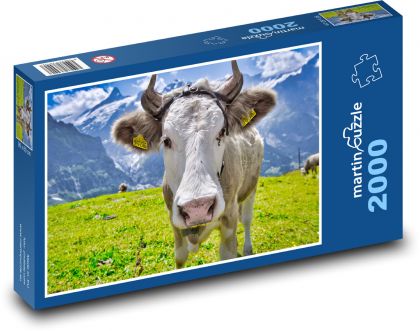 Alpen - Kuh - Puzzle - 2000 Teile