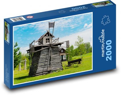 Veterný mlyn - Puzzle 2000 dielikov, rozmer 90x60 cm 
