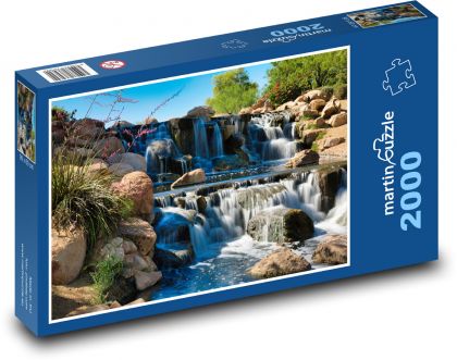 River - waterfall - Puzzle 2000 pieces, size 90x60 cm 