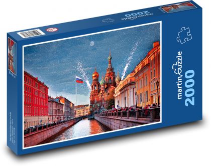 Petrohrad - Rusko - Puzzle 2000 dielikov, rozmer 90x60 cm 