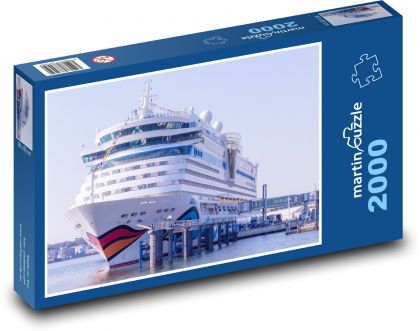 Loď - Warnemünde, Německo - puzzle 2000 dílků