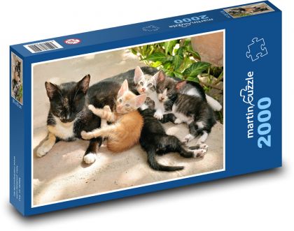 Cat - Puzzle 2000 pieces, size 90x60 cm 