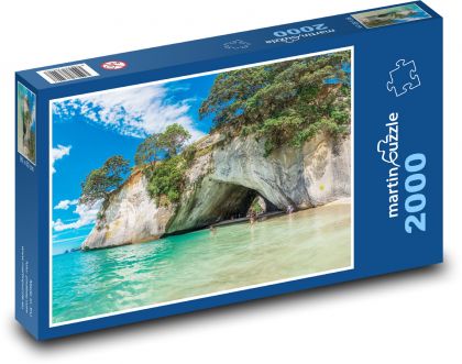 Plaża - Nowa Zelandia - Puzzle 2000 elementów, rozmiar 90x60 cm