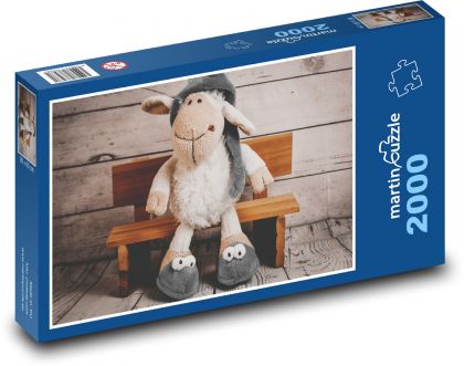 Stuffed toy - Puzzle 2000 pieces, size 90x60 cm 