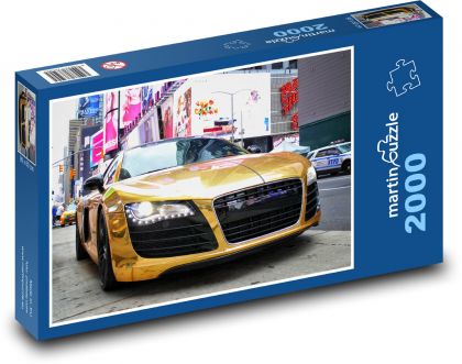 Sportovní automobil - puzzle 2000 dílků