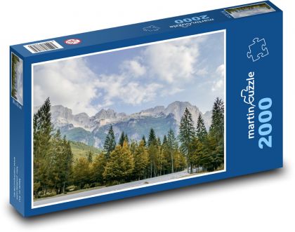 Góry - jesień - Puzzle 2000 elementów, rozmiar 90x60 cm