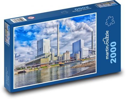 Przemysł - fabryczny - Puzzle 2000 elementów, rozmiar 90x60 cm