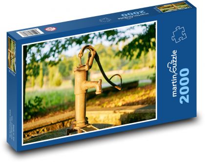 Ruční pumpa - puzzle 2000 dílků