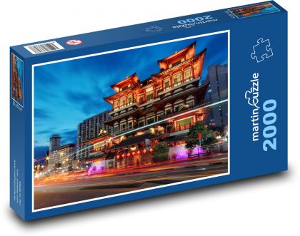 Singapur - čínská čtvrť - puzzle 2000 dílků