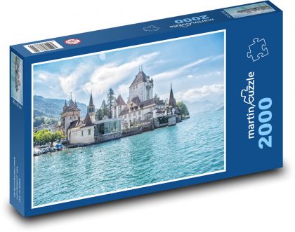 Švajčiarsko - Oberhofen - Puzzle 2000 dielikov, rozmer 90x60 cm 