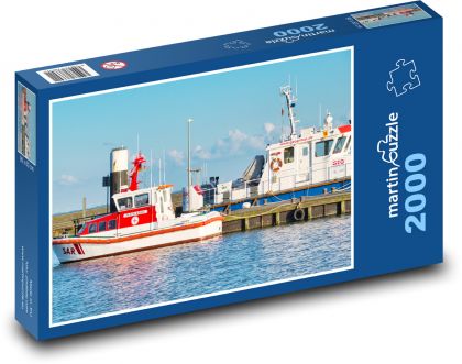 Záchranné člny - Puzzle 2000 dielikov, rozmer 90x60 cm 