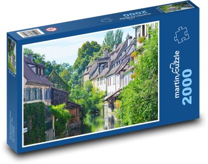 Architektura - domy - Puzzle 2000 elementów, rozmiar 90x60 cm