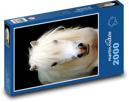 Bílý kůň - puzzle 2000 dílků