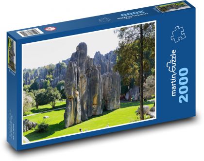Stone Forest - China - Puzzle 2000 pieces, size 90x60 cm 