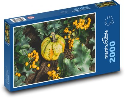 Zelenina - tekvica - Puzzle 2000 dielikov, rozmer 90x60 cm 