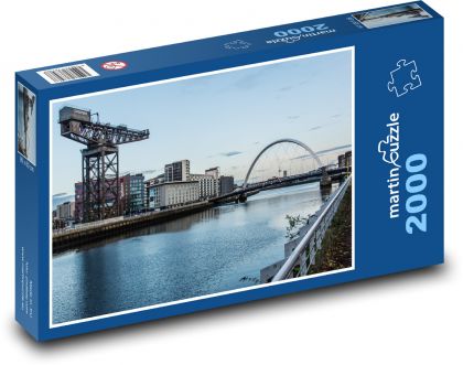 Přístav - Glasgow - puzzle 2000 dílků