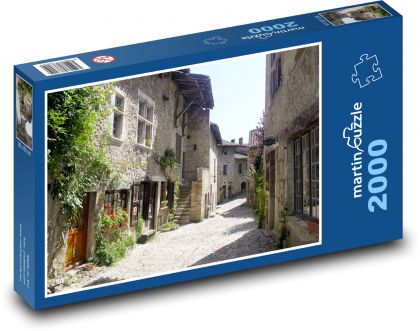 France - Pérouges - Puzzle 2000 pieces, size 90x60 cm 