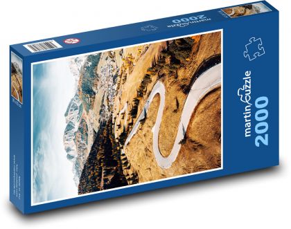 Alpine roads in autumn - Puzzle 2000 pieces, size 90x60 cm 