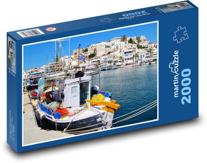 Boat - Greece - Puzzle 2000 pieces, size 90x60 cm 