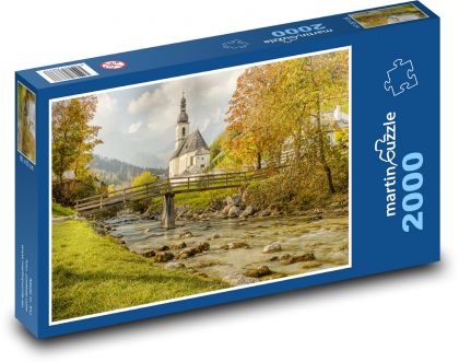 Ramsau - church - Puzzle 2000 pieces, size 90x60 cm 