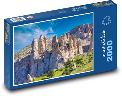 Hory - Alpy - Puzzle 2000 dielikov, rozmer 90x60 cm 