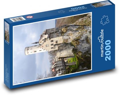 Lichtenštejnský hrad - Německo - puzzle 2000 dílků