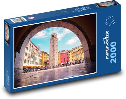 Mesto - námestie, Taliansko - Puzzle 2000 dielikov, rozmer 90x60 cm 