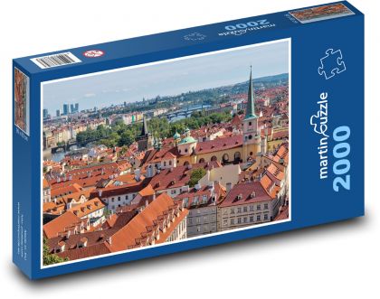 Praha - Kostol - Puzzle 2000 dielikov, rozmer 90x60 cm 