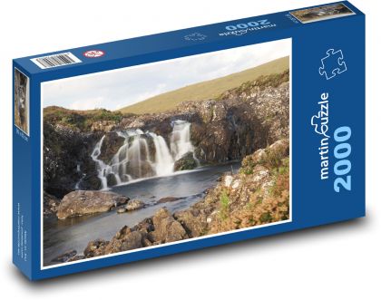 Vodopády na Novom Zélande - Puzzle 2000 dielikov, rozmer 90x60 cm 
