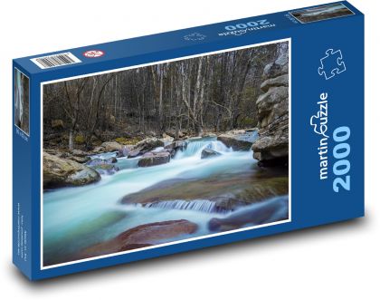 Riečne peřeje - Puzzle 2000 dielikov, rozmer 90x60 cm 