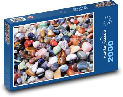 Farebné kamene - Puzzle 2000 dielikov, rozmer 90x60 cm 