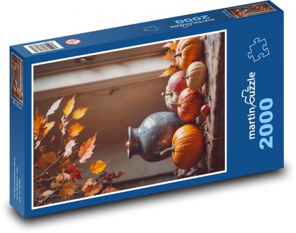 Dynia do jesiennej dekoracji - Puzzle 2000 elementów, rozmiar 90x60 cm