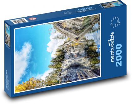 Výlet do mramorového kaňonu Ruskeala - Puzzle 2000 dielikov, rozmer 90x60 cm 