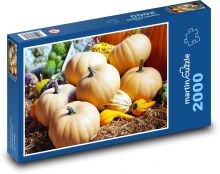 Herbstliche Kürbis-Nachricht Puzzle 2000 Teile - 90 x 60 cm
