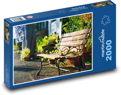 Bank an einem sonnigen Ort - Puzzle - 2000 Teile