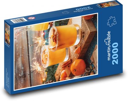 Świąteczny napój - Puzzle 2000 elementów, rozmiar 90x60 cm
