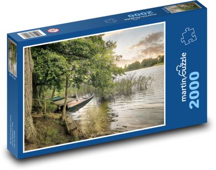 Samotność na brzegu jeziora - Puzzle 2000 elementów, rozmiar 90x60 cm