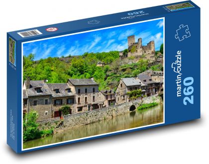 Castle - buildings, villages - Puzzle 260 pieces, size 41x28.7 cm 