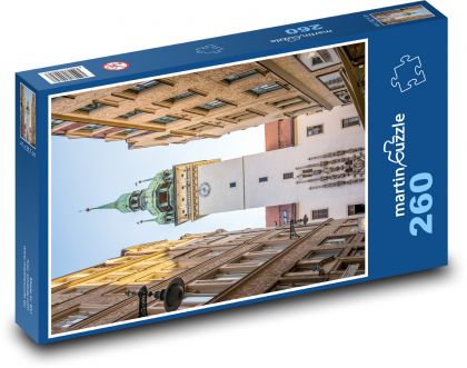 Wieża miejska - Puzzle 260 elementów, rozmiar 41x28,7 cm
