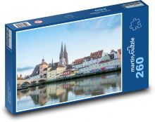 Řezno - Dunaj, Německo Puzzle 260 dílků - 41 x 28,7 cm
