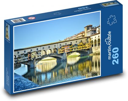 Most ve Florencii - Itálie - Puzzle 260 dílků, rozměr 41x28,7 cm