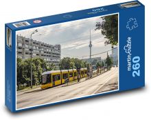 Žltá električka - mestská doprava Puzzle 260 dielikov - 41 x 28,7 cm